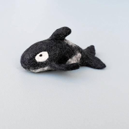 Felt Orca Killer Whale Toy