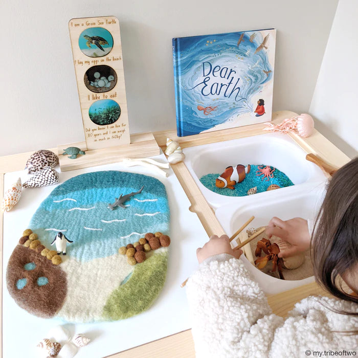 Small Sea, Beach and Rockpool Play Mat Playscape