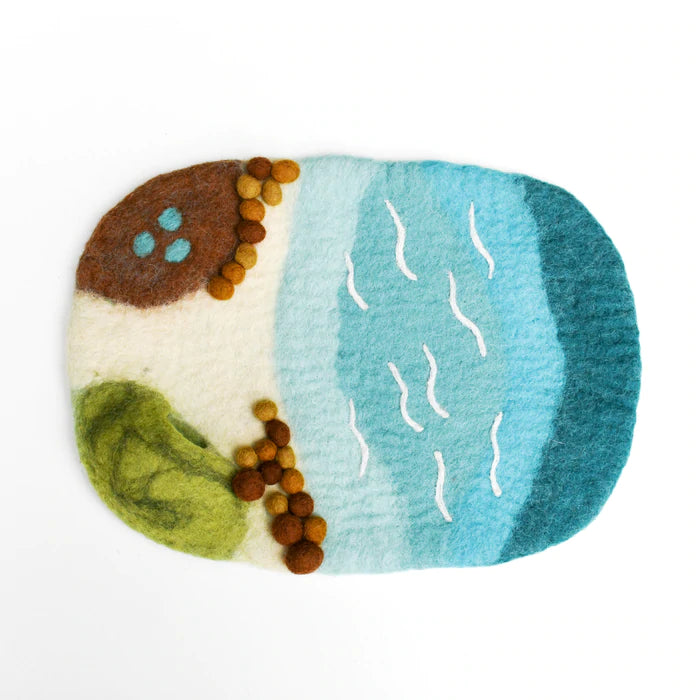 Small Sea, Beach and Rockpool Play Mat Playscape